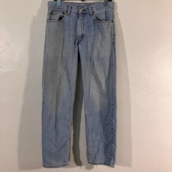 Levi’s 550 Vintage Y2K Blue Light Wash Faded Distressed Denim Jeans - Picture 1 of 7